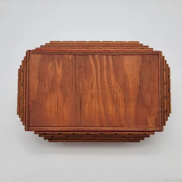 1930's Large Tramp Art Jewelry Box - Picture 5 of 7